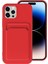 Apple Iphone 14 Pro Uyumlu Kılıf Kamera Korumalı Kartlıklı Cüzdanlı Kırmızı Tuşlu Siyah Silikon Kapak Ofix Kartvizitli Yumuşak 1