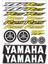 Yamaha Yzf R25 Sticker Seti Sarı A4 1