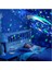 Gece Lambası LED Projeksiyon Gece Lambası Dönen Ay Yıldız LED Mavi 3