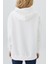 Ella Kadın Kapüşonlu Sweatshirt Ekru 4