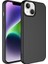 Apple iPhone 14 Kapak Içi Kadife Lansman Lux Silikon Kılıf - Siyah 1