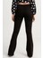 Kadın Siyah Solmayan Yüksel Bel Likralı Toparlayıcı Ispanyol Jeans Pantalon Harmony 5