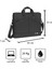 AV6457 Laptop Çantası 17.3" Notebook Bilgisayar Laptop Evrak Çantası - Siyah -Unisex 2