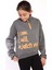 Toontoy Kız Çocuk Dik Yaka Fermuarlı Baskılı Sweatshirt 1