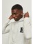 Erkek Gri Melanj Standart Fit Normal Kesim Içi Polarlı Içi Polarlı Kapüşonlu Sweatshirt 3