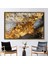 1 Parça Gold Çerçeveli Kanvas Tablo Siyah ve Altın Sanat Eseri Soyut Kanvas Çağdaş Kanvas Poster 1