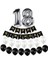 18 Yaş Gümüş Folyo Balon Happy Bırthday Banner Yazı Seti Balonlu 1