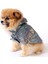 Yazı Desenli Pet Yağmurluk - Gri - Köpek Kedi Kıyafeti 1