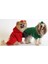 Noel Baba Nakışlı Astarlı Yeşil Pet Ceket Kedi Köpek Kıyafeti 4