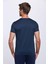 Bisiklet Yaka Lacivert Basic T-Shirt 4