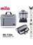 Mıla ML-T204 15.6"su Geçirmez Kumaş , Su Geçirmez Fermuar Laptop ,notebook Çantası-Gri 2