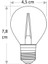 CT-4283 4W E27 Amber Rustik Led Ampul (12 Adet) 2