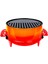 Döküm Mangal Izgara Set Döküm Demir Ø 36 cm - Turuncu 1