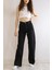 Kadın Süper Yüksek Bel Geniş Paça Wide Leg Jeans Pantolon 3