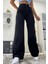Love Solmayan Siyah Likralı Süper Yüksek Bel Salaş Jean Pantolon. (Süper Yüksek.) Wide Leg. 1