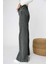 Kadın Füme Kar Yıkamalısüper Yüksek Belgeniş Paça Jean Likralı Salaş Kot Pantolon (Wide Leg) 2