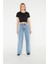 Kadın Kar Yıkama Bol Paça Wide Leg Jeanssalaş Geniş Paça Kot Pantolon(Süper Yüksek Bel) 4