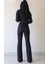 Kadın Siyah Solmayan Yüksel Bel Likralı Toparlayıcı Ispanyol Jeans Pantalon Harmony 4