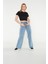 Kadın Kar Yıkama Bol Paça Wide Leg Jeanssalaş Geniş Paça Kot Pantolon(Süper Yüksek Bel) 2