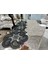 Neubella Home Amerikan Servis Özel Nakış Tasarım Runner Nehir Masa Ve Sunum Takımı Çeyizlik Siyah 2