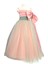 Yeşil Pembe Fiyonklu Kız Çocuk Özel Gün Doğum Günü Abiye Elbise Little Girl Dress Toddler 4