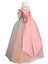 Yeşil Pembe Fiyonklu Kız Çocuk Özel Gün Doğum Günü Abiye Elbise Little Girl Dress Toddler 3