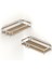 Teknotel Yapışkanlı Kancalı 2'li Banyo & mutfak Rafı Silver ST280H 1