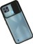 Realme C21 Kılıf Palm Buzlu Kamera Sürgülü Silikon - Siyah 300099 2