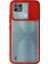 Realme C21 Kılıf Palm Buzlu Kamera Sürgülü Silikon - Kırmızı 300099 1