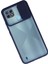 Realme C21 Kılıf Palm Buzlu Kamera Sürgülü Silikon - Lacivert 300099 2