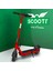 SC33R Kırmızı Katlanabilir Farlı Elektrikli Scooter 1