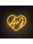 A ve J Harf Neon Led 1