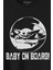 Baby On Board Yoda Star Wars Bebek Mandalorian Jedi Baskılı Tişört T-Shirt 2