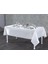Kristal Monoray Kumaş Beyaz Sofra Takımı 8 Kişilik 160X220 17PRÇ.- 1282 1