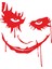 Joker Yüzü Maske Oto Sticker Araba Cam Sticker 1