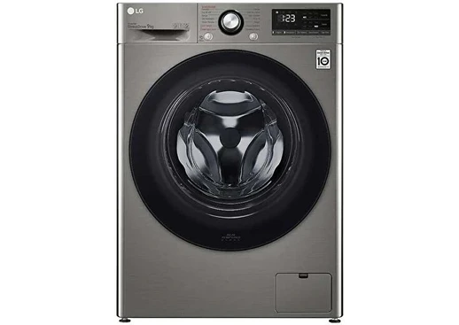 Resim Lg F4V3VYWKPE 9 kg 1400 Devir Gümüş Çamaşır Makinesi 