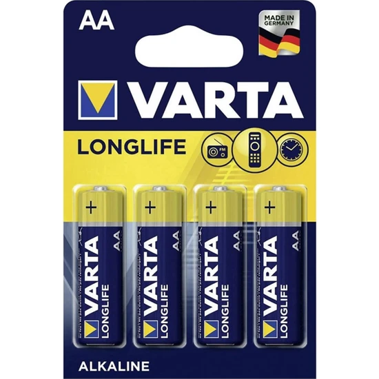 Varta  Varta Longlife Alkalin Aa 4'lü Kalem Pil