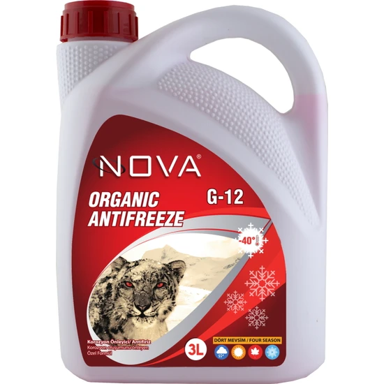 Nova ULTRA -40 Derece Organik Kırmızı Antifriz 3 lt
