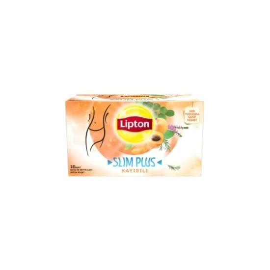 Lipton Slim Plus Kayısılı Bardak Poşet Bitki Çayı 20'li 36 gr