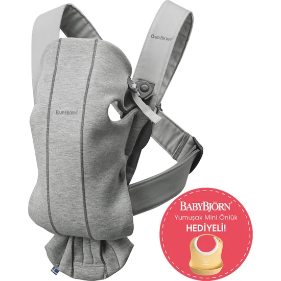 BabyBjörn Kanguru Mini 3D Cotton Jersey Light Grey