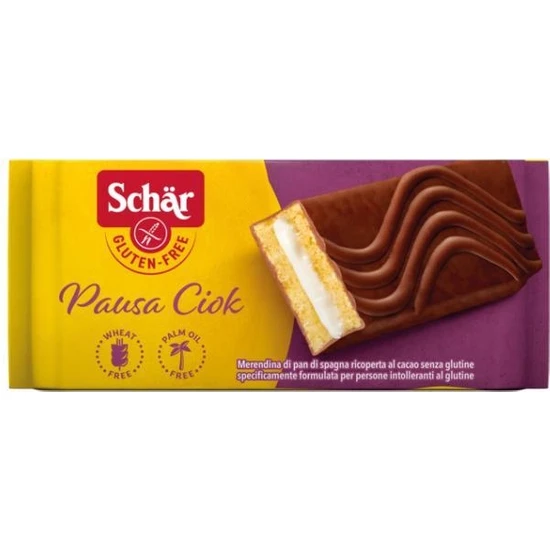 Schar Glutensiz Pausa Ciok Kakao Kaplamalı Kek 35 gr