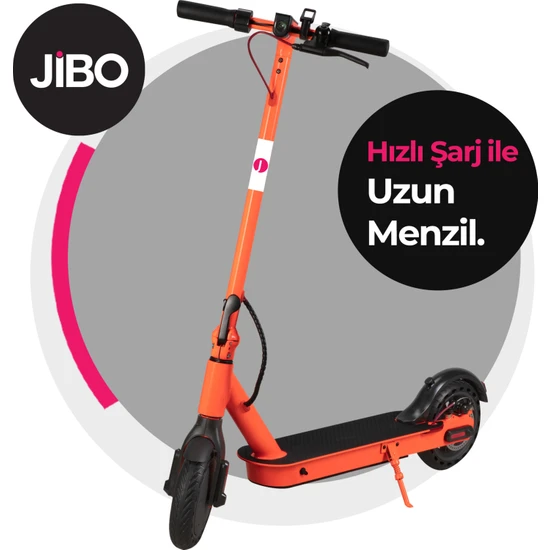 Jibo JB-501U Turuncu Katlanabilir Farlı 8.5 350W Elektrikli Scooter