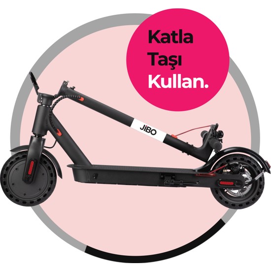 Jıbo JB501B Katlanabilir Elektrikli Scooter 8.5" 350W Siyah Fiyatı