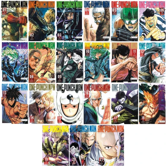 One-Punch Man 21 Kitap Full Manga Seti