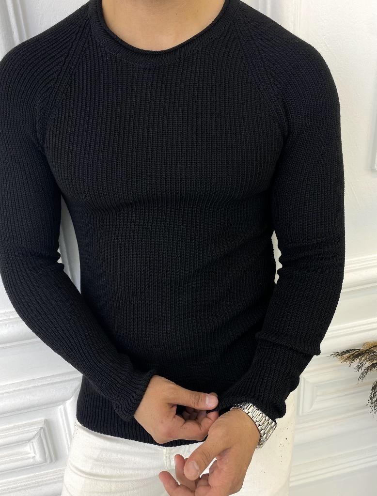 Elku Moda Kazak Slim Fit Triko Dar Kesim Kazak görsel 2