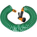 Spring Garden 7,5 mt Spiralli Bahçe Sulama Hortum Seti Ergonomik Tasarım ve Kolay Kullanım