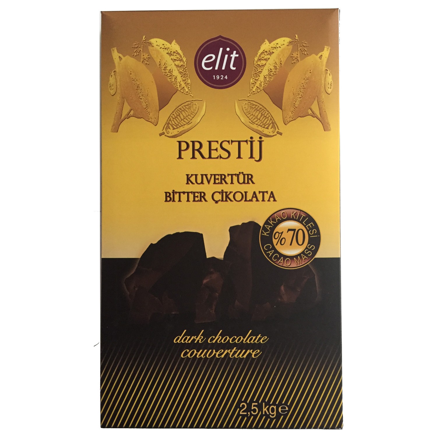 Elitparti Elit Prestij Kuvertür Bitter Çikolata (2.5 Kg) Fiyatı