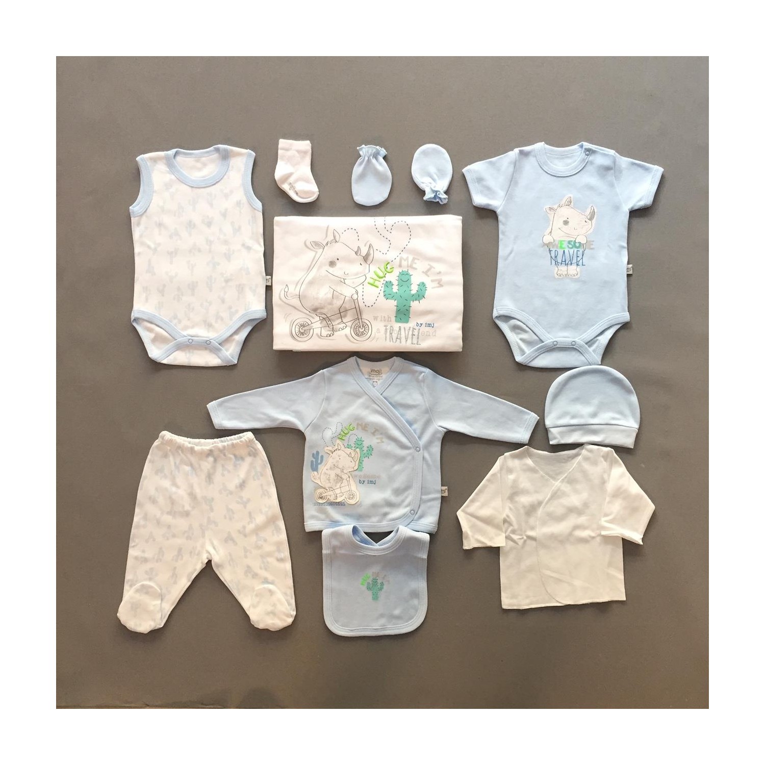 İmaj Erkek Bebek Hastane Çıkışı Yeni Doğan Seti