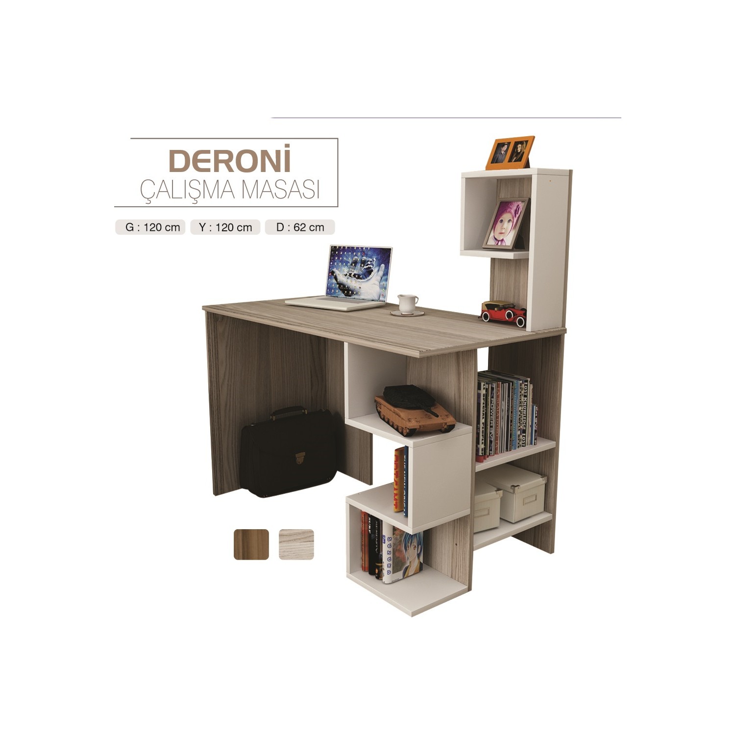 Sembol Mobilya Dekoratif Deroni Pc Çalışma Masası Sembol Mobilya Dekoratif Deroni Pc Çalışma Masası