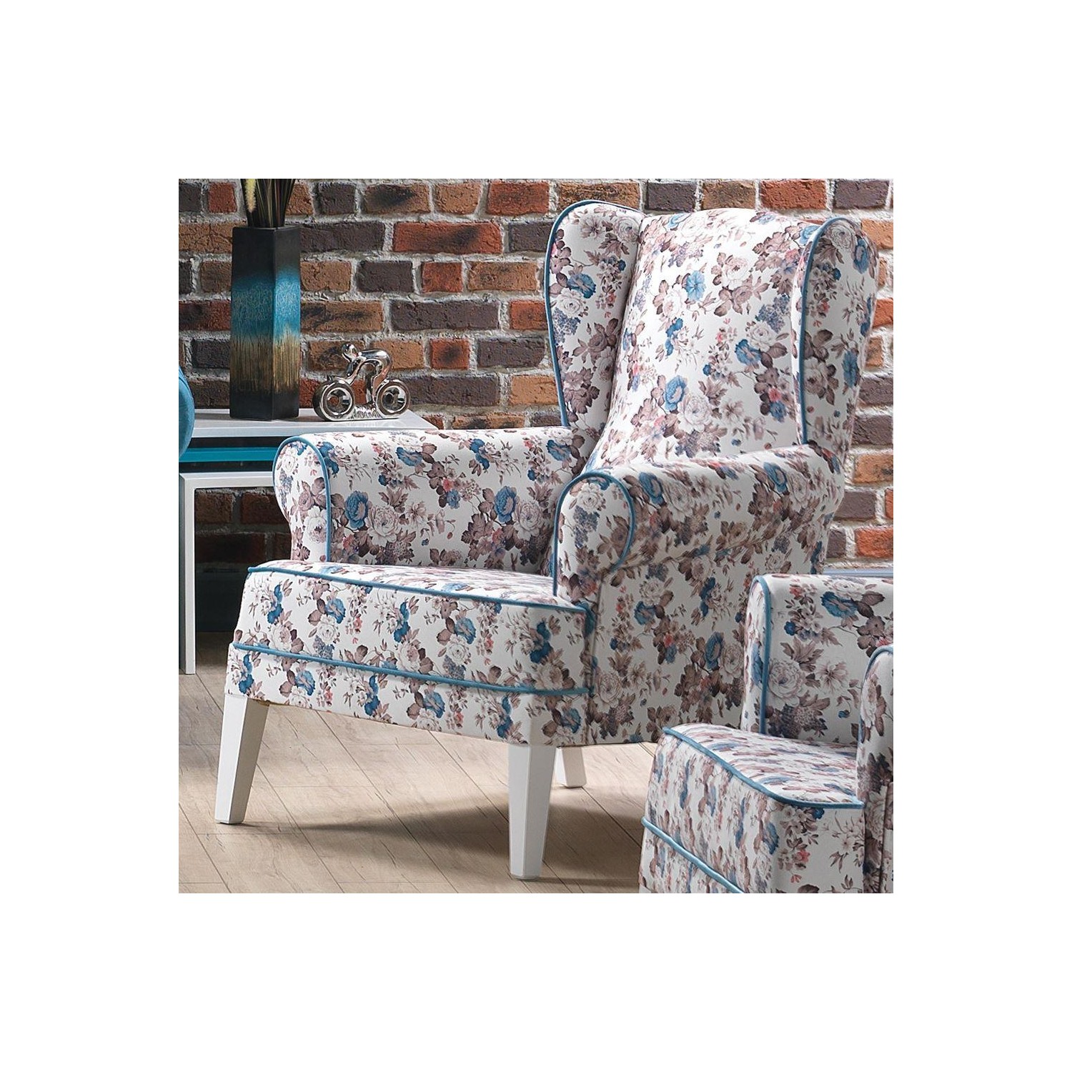 Özde Mobilya Burcu Berjer 16/07 Turkuaz 97 x 83 x 64 Cm Özde Mobilya Burcu Berjer 16/07 Turkuaz 97 x 83 x 64 Cm